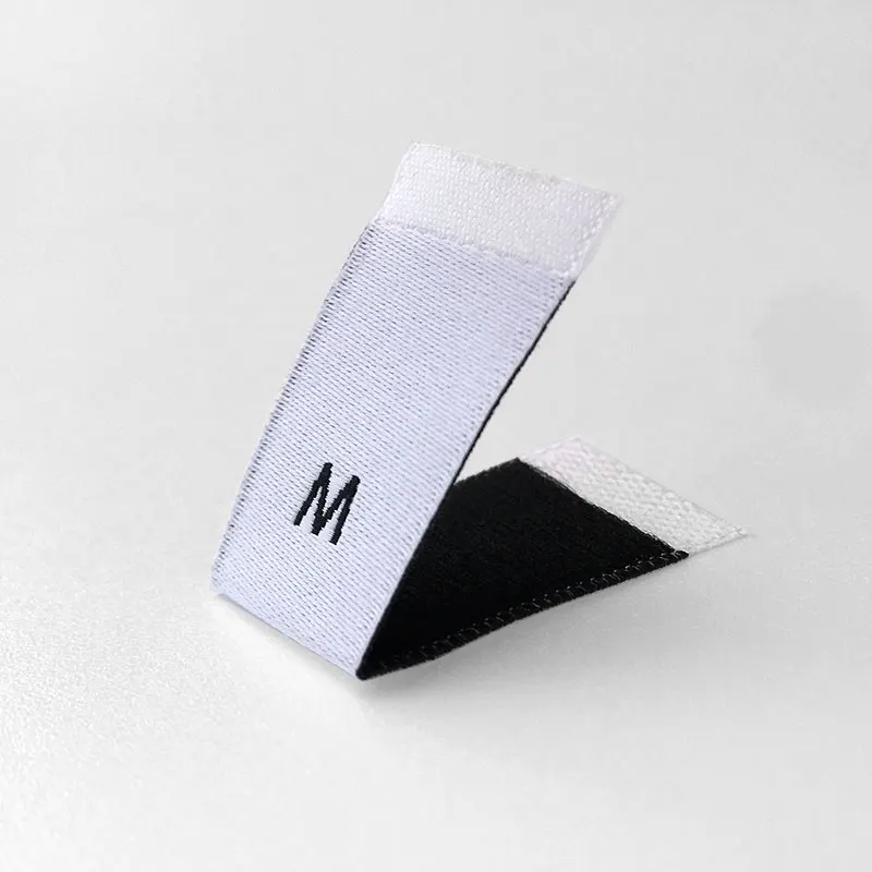 Personalized White Garment Accessory Ironing Clothes Thick Woven Sewing Shirt Labels