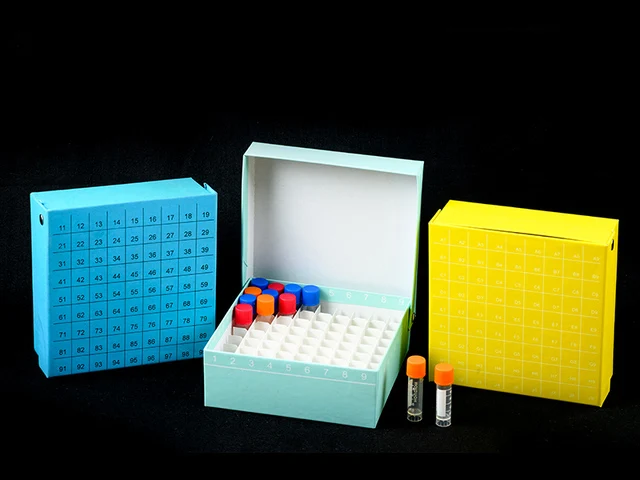 Lab Cryogenic Storage Boxes Cardboard Storage Freezing Box For Cryo Tube