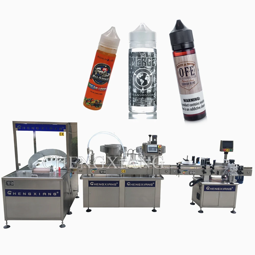 Servo motor driven automatic 60ml 30ml pet bottle filling capping machine
