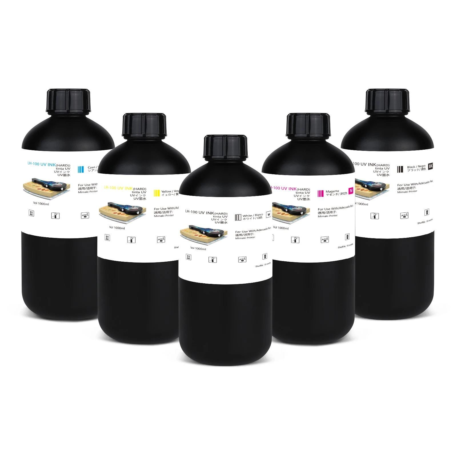 Жесткие УФ-чернила с чипом для Mimaki JFX200 JFX500 UJF-3042 UJF-6042 UJV-160 принтер LH100 LH-100 стекло металл керамическая плитка чернила