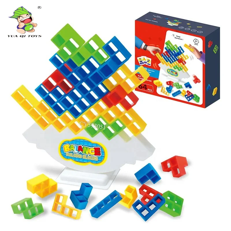 YQ Hot Sale Stacking Blocks Balance Toys Education Hand Eye Coordination Board Game For Child