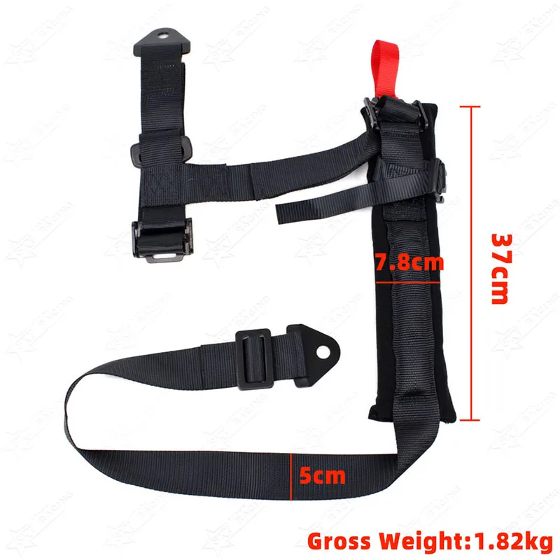High Quality 2 Inch Black Racing Drift Snap-In Competition Harness Safety Seatbelt 4 Point 2inch Seat Belt with Bolts