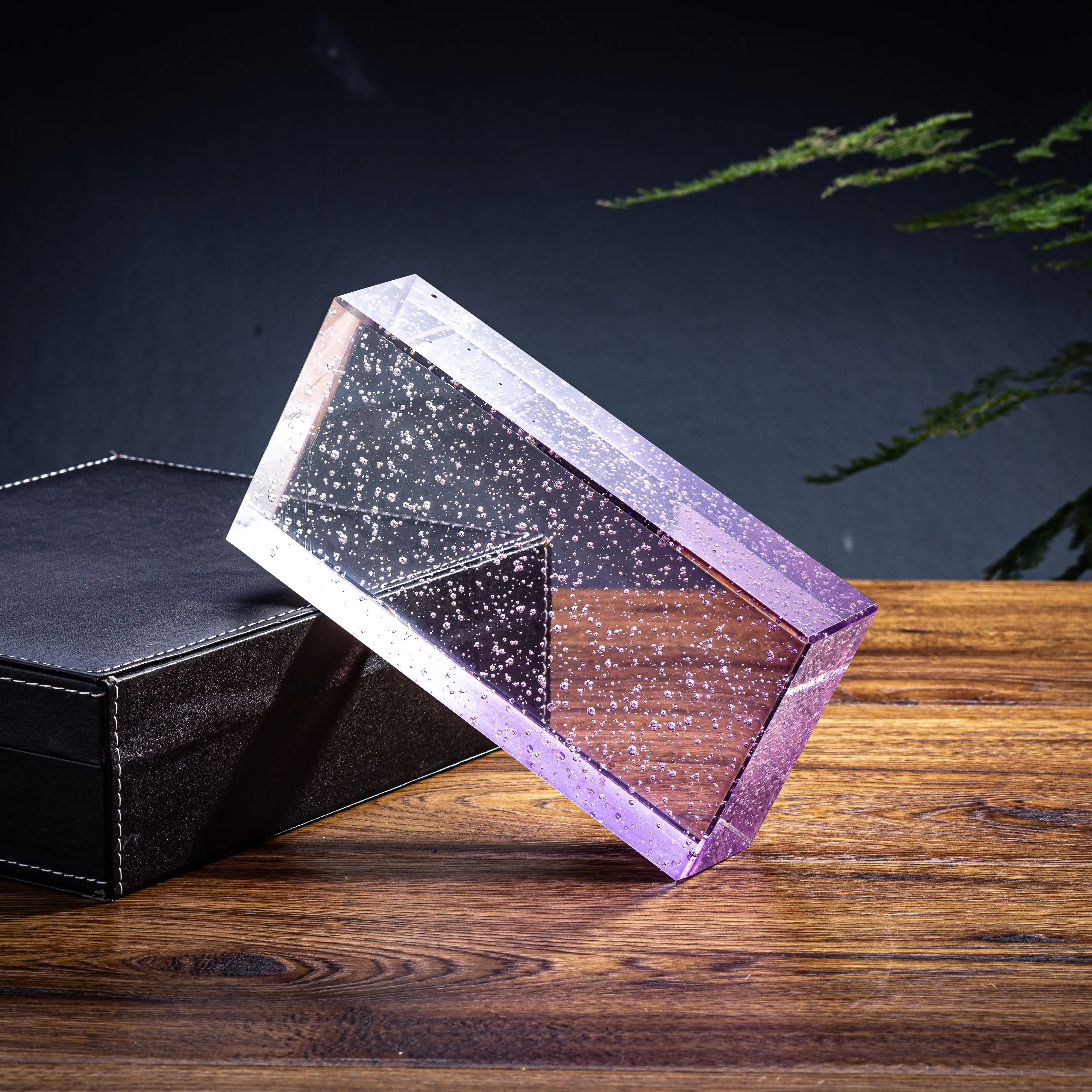 Jingyage Wholesale Hot Sale 200x100x50mm Wall Partition Multi Gradient Color Glass Brick Glass Block