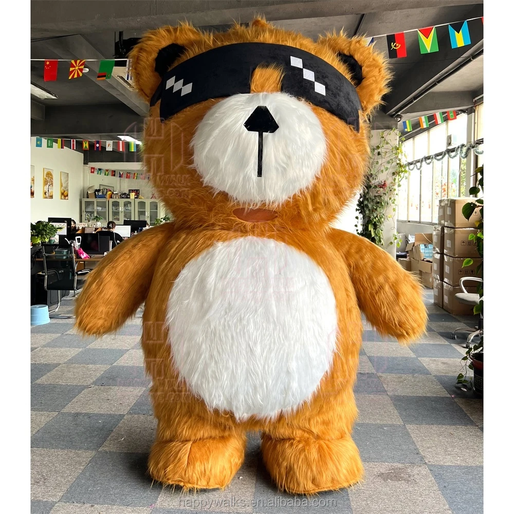 Happy Walk Custom Inflatable Spectacled Bear Mascot Adult Inflatable Costume