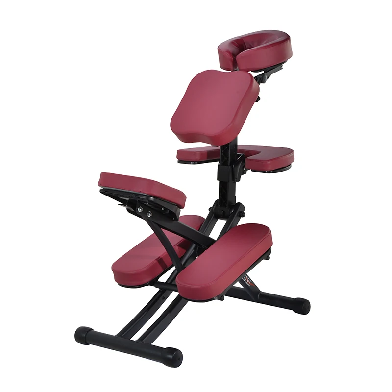 Portable Lightweight Massage Chair Leather Pad Travel Acupuncture Massage Tattoo Spa Chair with/Carrying Bag