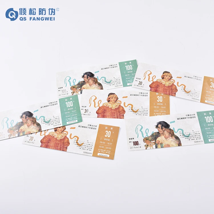 thermal paper ticket rolls custom printing paper tickets