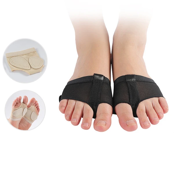 Blooming 41023 In-stock mesh ballet lyrics half sole pads forefoot protector dance paw foot thongs for ballet gym dance