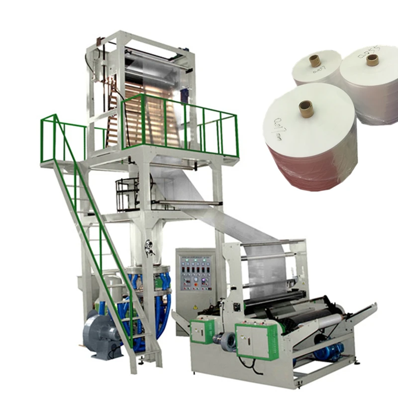 High profile elevator rotary head plastic film blowing machine high pressure ldpe blown film extruder machine