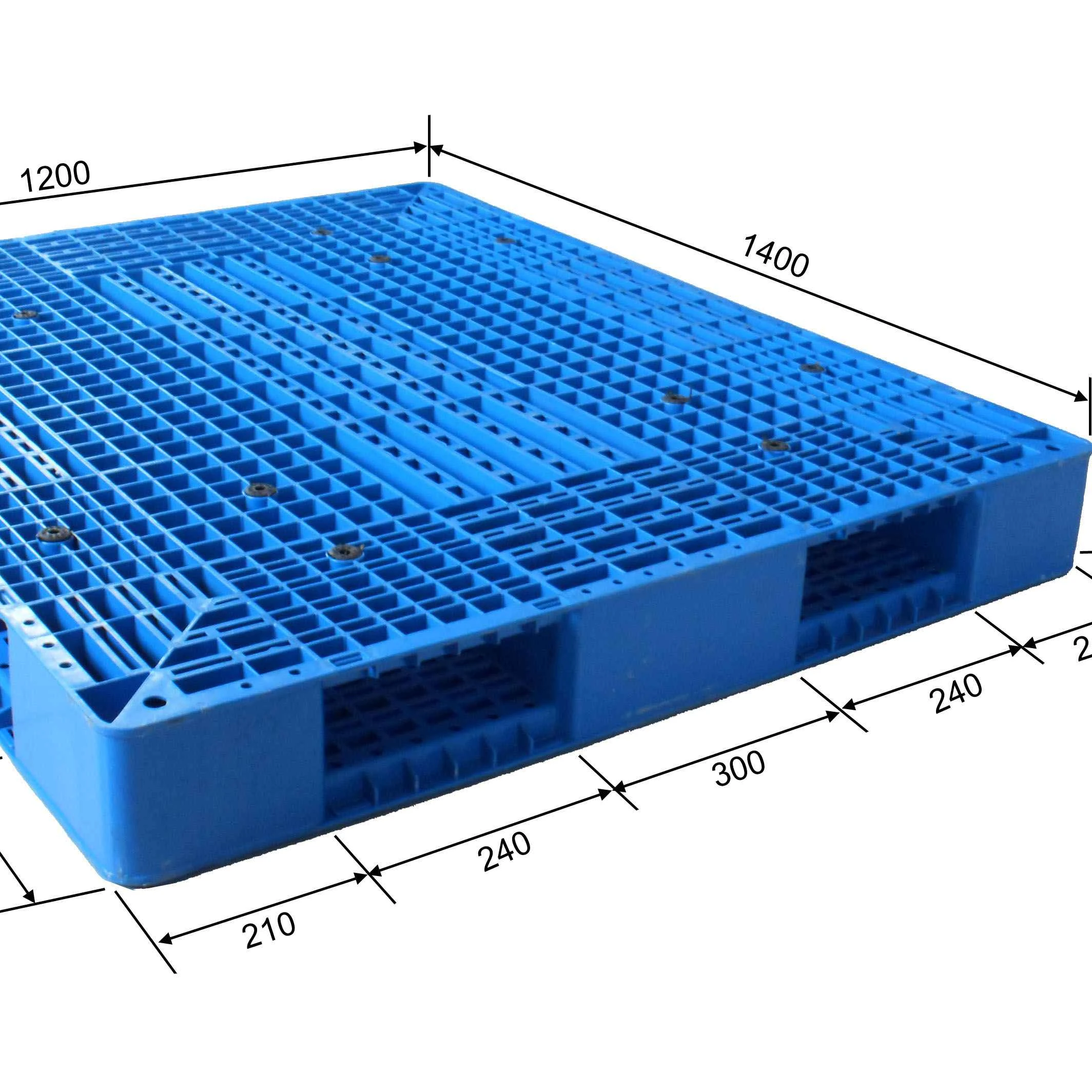 warehouse storage double face plastic pallet 1400*1200*150mm manufacturer from China lower price