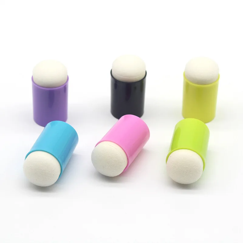Craft Finger Sponge Daubers for Painting Drawing Ink Crafts Chalk Craft Drawing Project Finger Painting Sponge Set