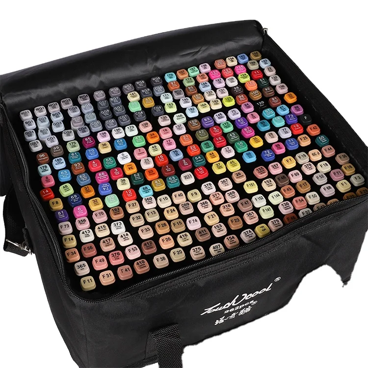 2021 высокое качество популярная краска Перманентная 262 цветов Рисование граффити художественный Маркер Набор ручек для детей