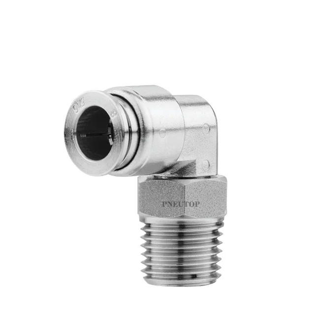 High quality MALE ELBOW Stainless Steel fitting Push in Fittings Connectors Quick Hose Coupler Connection Fittings