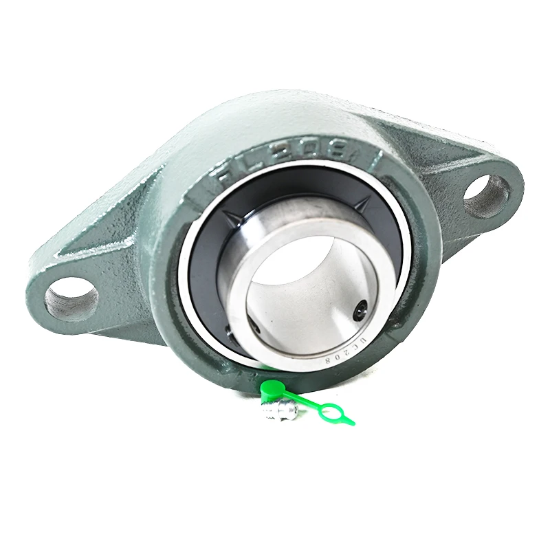 40mm Bore cast iron housing 2 bolt flange bearing unit pillow block ball bearing UC UCFL 208 FL208  UC208 UCFL208