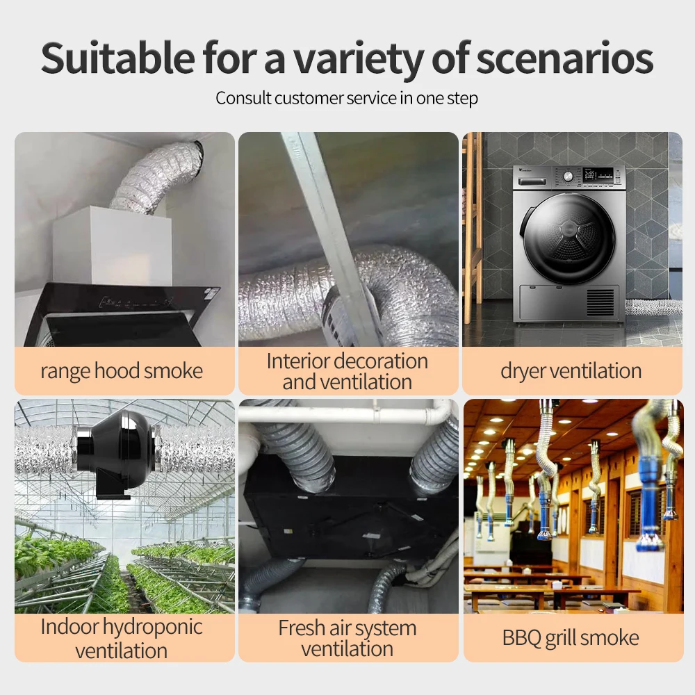 Air Conditioner Non-Insulated Flex Air Aluminum Ducting for HVAC Ventilation