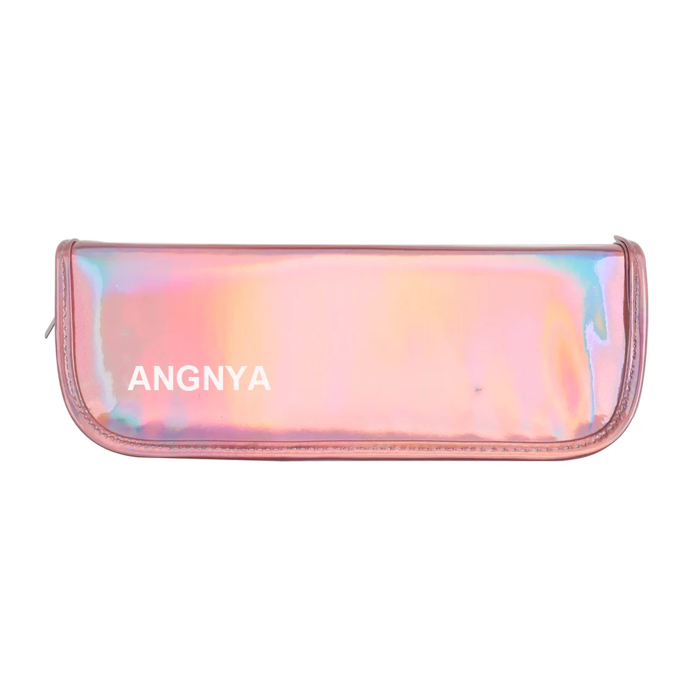 2023 Private Label Leather Bag Pink Makeup Cosmetic Tool Container Pen Stand Case Nail Brush Bag Holder Brush Cases