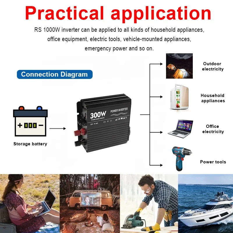 300wa solar power inverter with schuko sockets for hot sale in western market