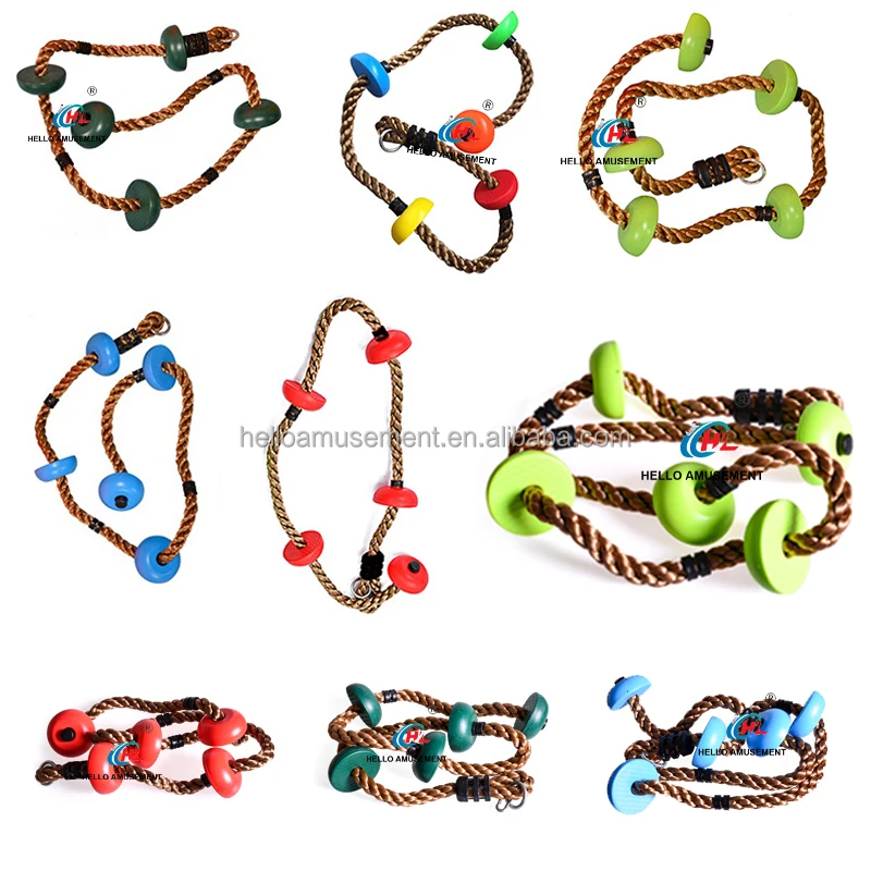 Children Indoor Outdoor Climbing Rope Tree Swings Seat Disc Set Accessories Autism Swing Sensory Swing for Wholesale