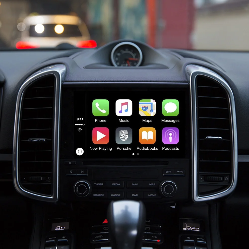 Головное устройство WIFI Apple CarPlay Retrofit Airplay Android Auto для Porsche