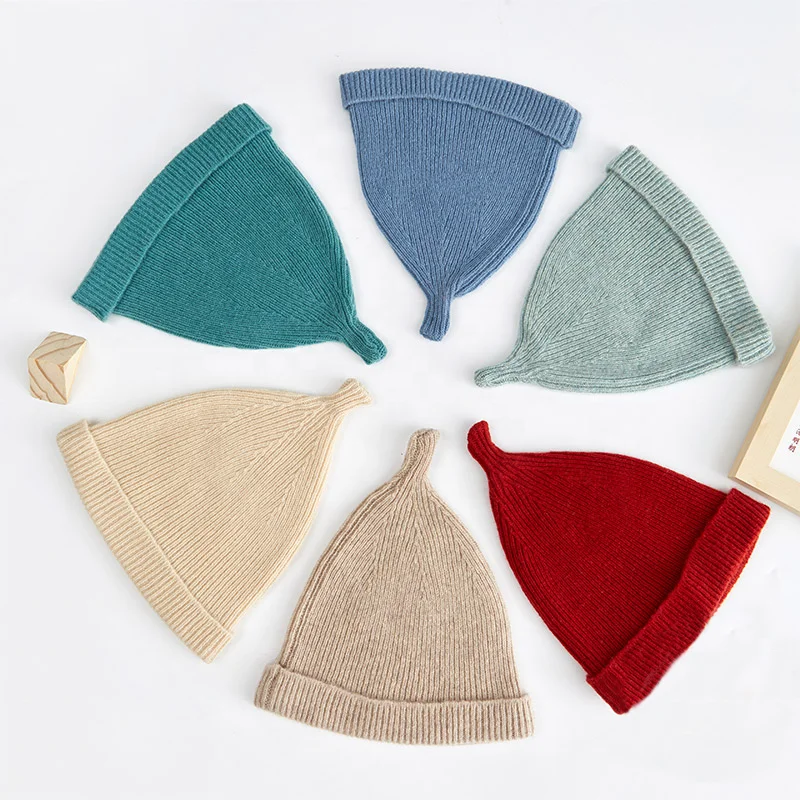 Direct Factory Baby Infant Kids Girls Boys Newborn Toddler Knitted 100%merino wool Beanie Hat Bonnet