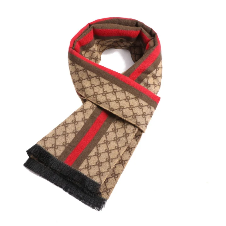 2022 Classic Brand Designer Winter Scarf Men Cashmere Business Scarves Luxury Letters Print Shawl Wraps Foulard Soft Warm Scarfs
