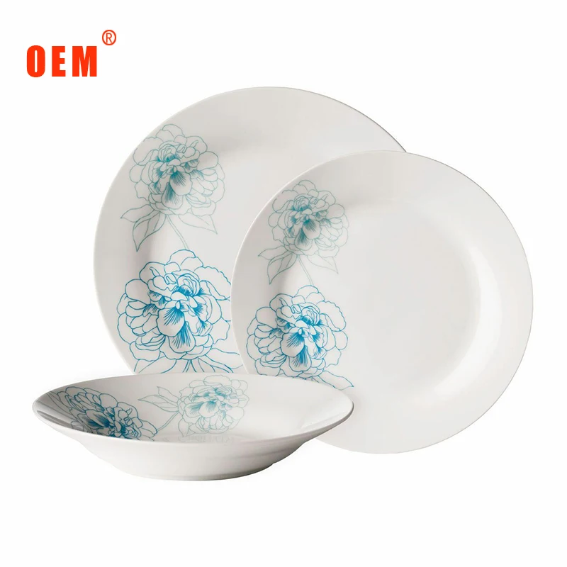 Керамическая фарфоровая посуда набор посуды семейная