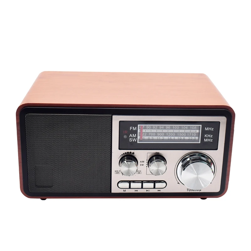 Высококачественное мульти винтажное радио с пультом дистанционного управления 1200 мАч 18650 литиевая батарея AM/FM/SW USB TF MP3