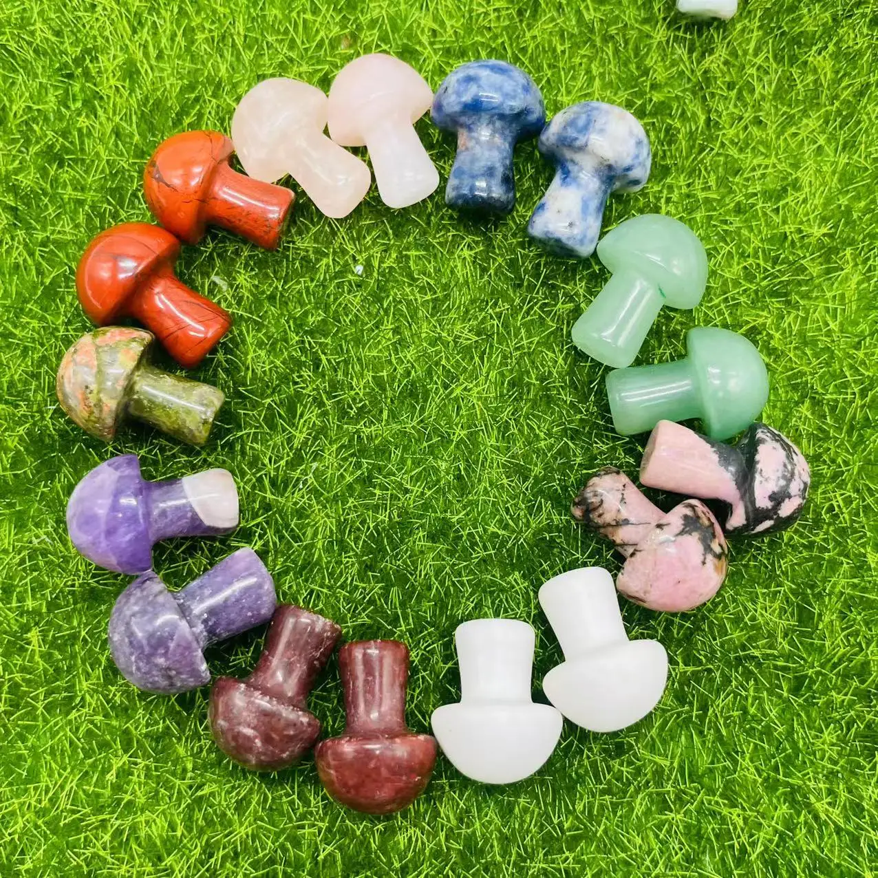 Natural Stone Crystals Healing Stone Different Materials Crystal Bulk Wholesale Small Mushroom Carving