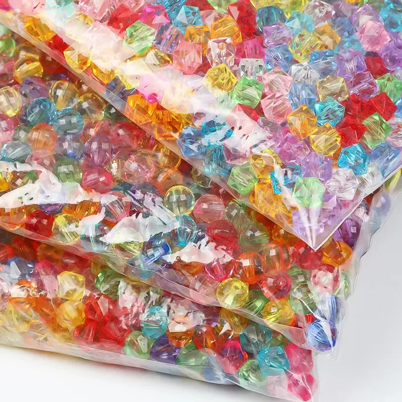 Creative DIY Handmade Jewelry Mobile Phone Chain Gift Vase Decoration Irregular Clear Crystal Bead Facet