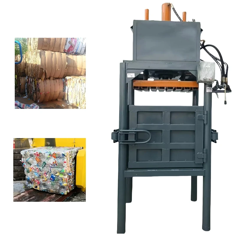 Hydraulic Plastic Cardboard Baler Compactor Prices Baling Machine for Packing Waster Cartons Bottle Press Baler Machine