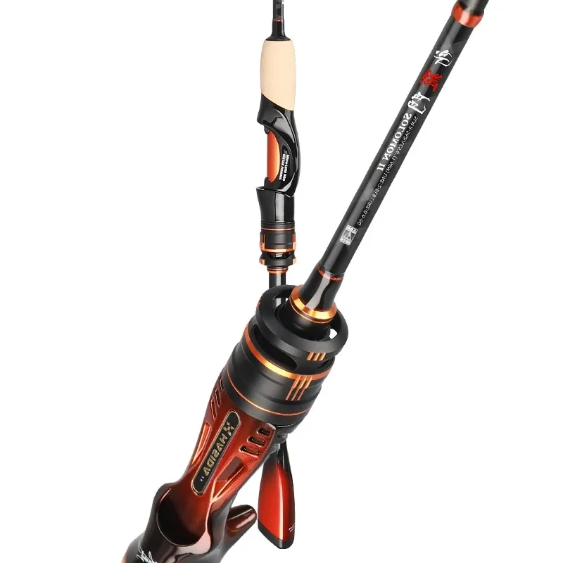 HSD BFS Fishing Rod 2 Action MF/F Full Fishing Rod Carbon DKK SIC Guid Ring Light Spin/Caster Fishing Rod