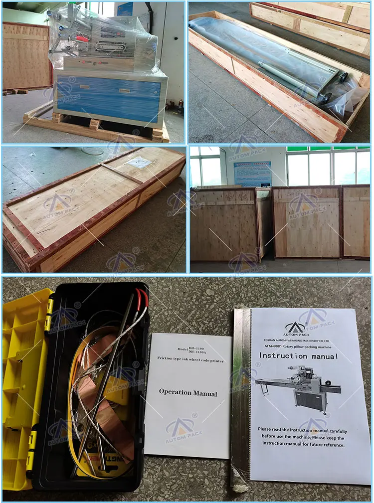 Automatic Sandwich Biscuits food cup cake muffin Tiramisu Macaron Cookies Puffs Chocolate Pillow Packaging machine