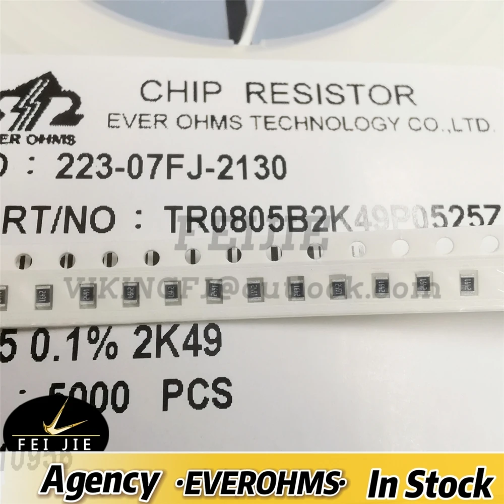 THIN FILM PRECISION RESISTOR0805-2.49K 0.1% 25PPMTR0805B2K49P0525Z