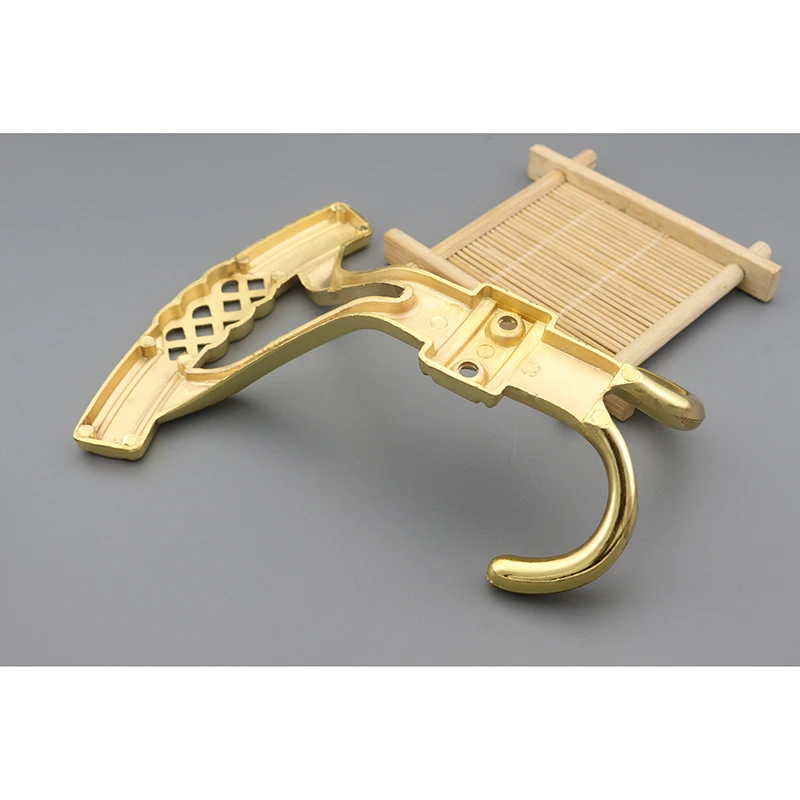 High Quality Zinc alloy zamak Metal Decorative coat Hook with double hanger for hange clothes for kitchen bedroom sitting room