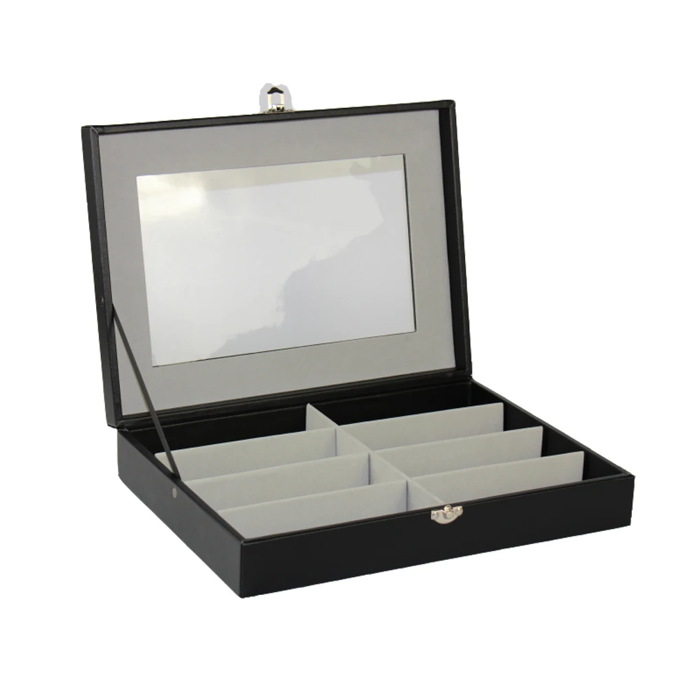 Shinetai роскошная кожаная бумага 8 слотов солнцезащитные очки дисплей упаковочная