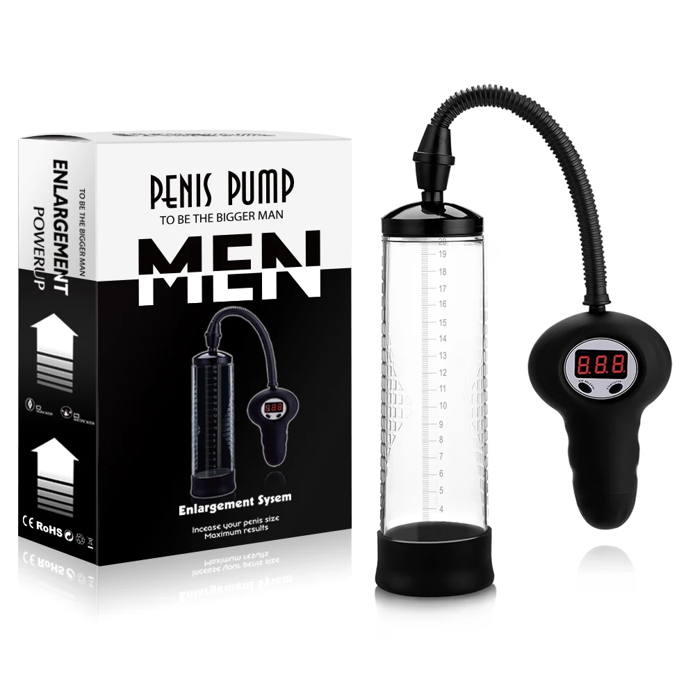 Automatic electronic Penis hush pump Power Vacuum Pump With digital display