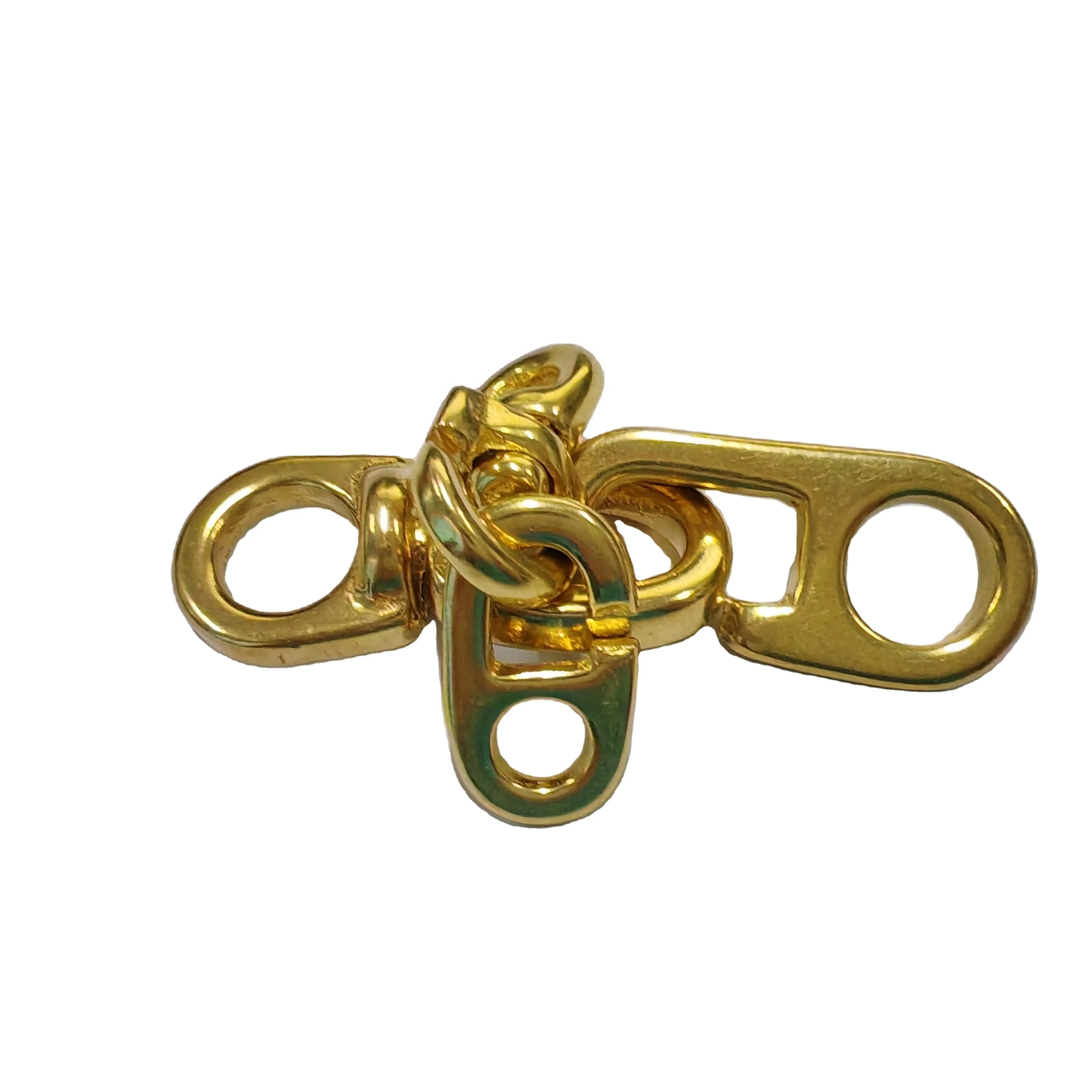 High quality Solid brass flag swivel hooks Flag Brass Hook Upper and Lower