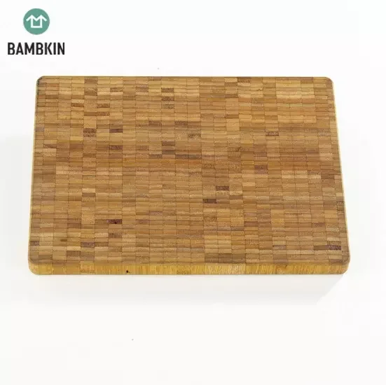 BAMBKIN kitchen kitchenware  square custom large  thick organic bamboo chopping board
