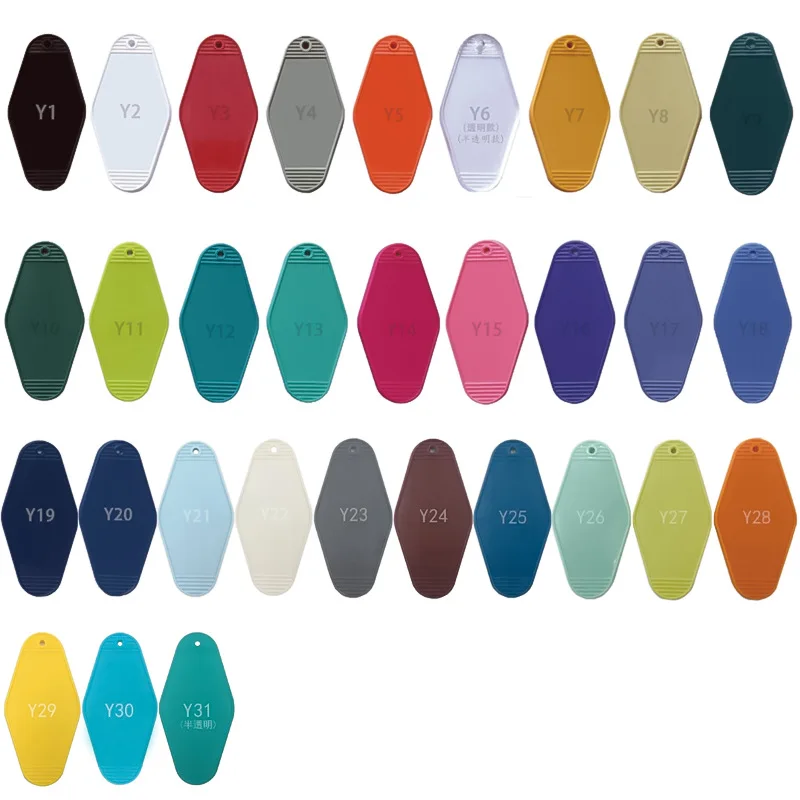 Customized Logo Plastic Keychain Luggage Tag Hotel Tag Luggage Hangtag Customized Printing Plastic Tag