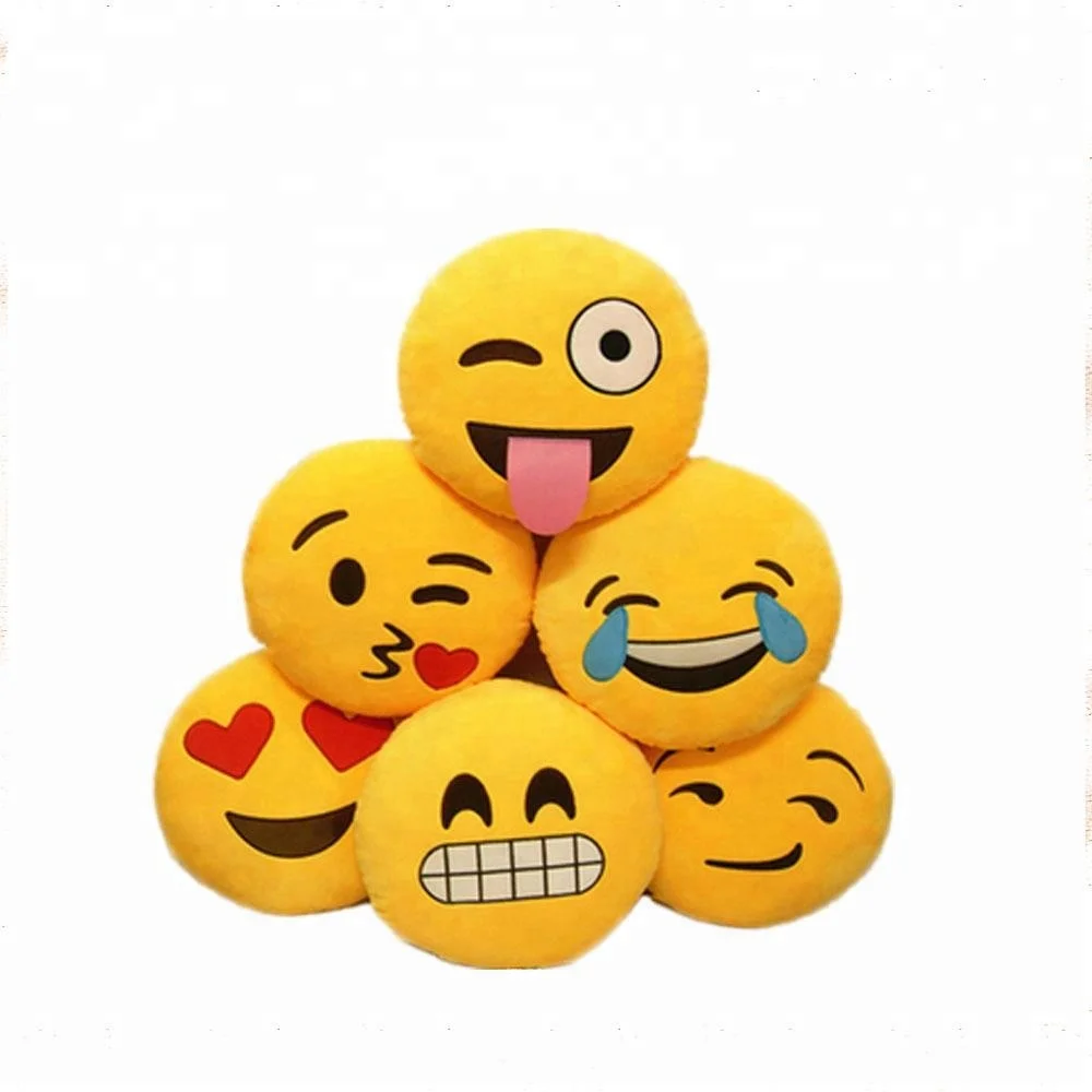 Популярные WhatsApp emoticon Мягкие плюшевые обезьяны emoji подушки