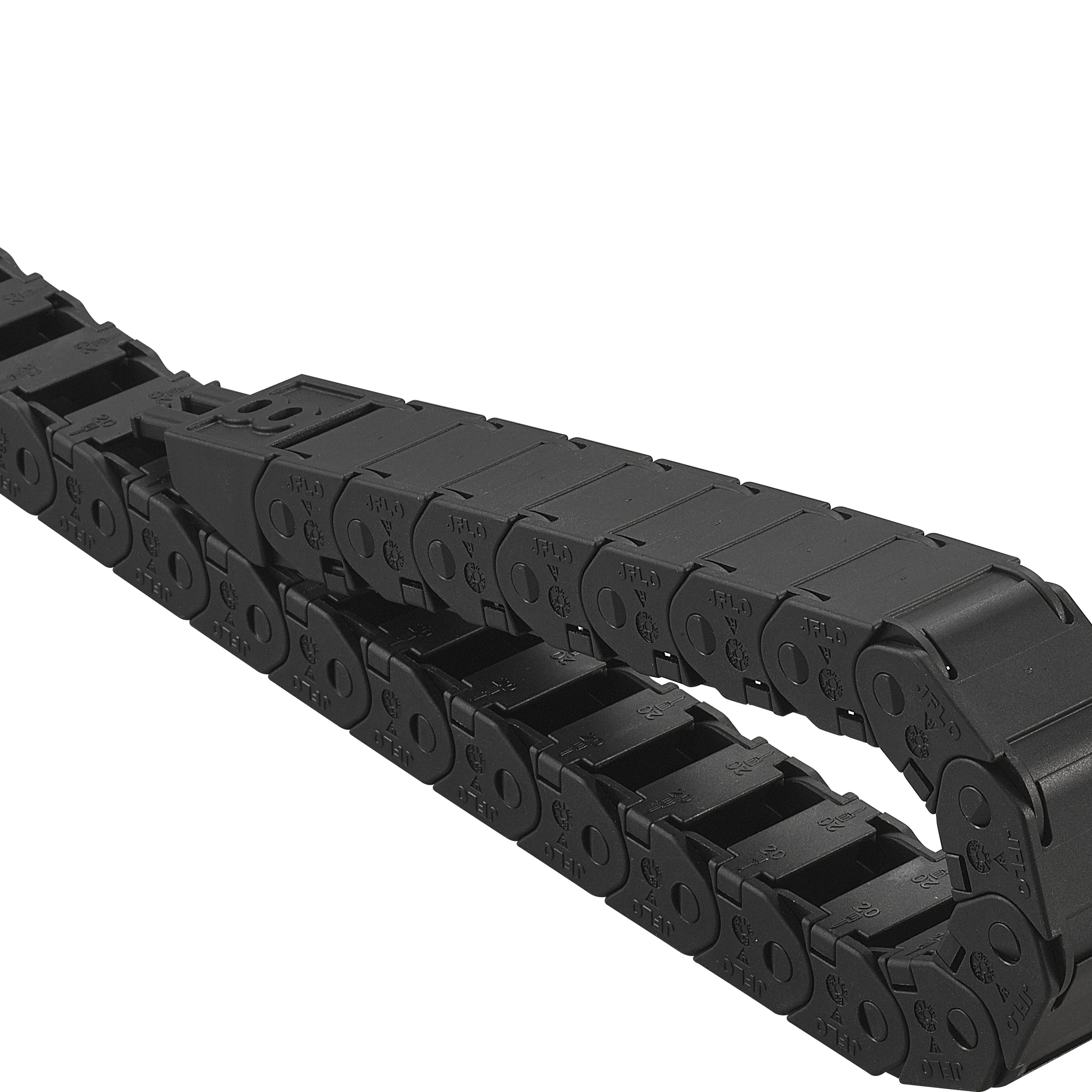 Полузакрытый внутренний открывающийся пластиковый несущий цепной конвейер кабельная цепь (J15BFSeries)