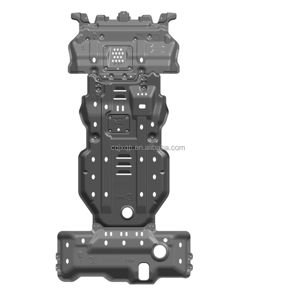 Skid Plate fit for LAND CRUISER PRADO 2.7L LC150 JUNXI 3D Gearbox Transfer Case Steel Engine Protection Guard Cars Accessories