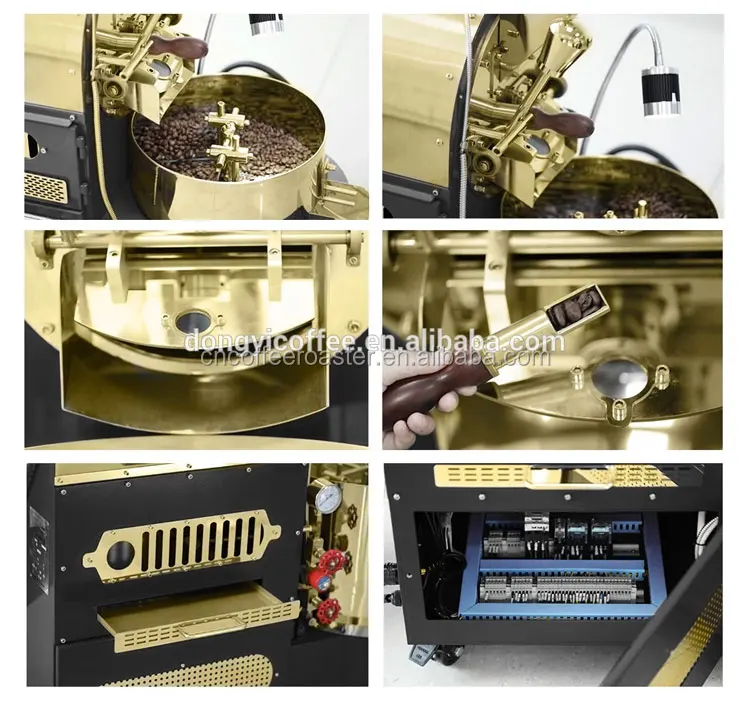 Dongyi Cocoa beans roaster 14kg 15kg hot air coffee roasting machine industrial for