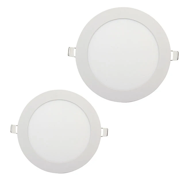 Construction panel ultra thin led panel light round led panel 20w IP65 slim downlight CE ETL ROHS SAA led recessed down light