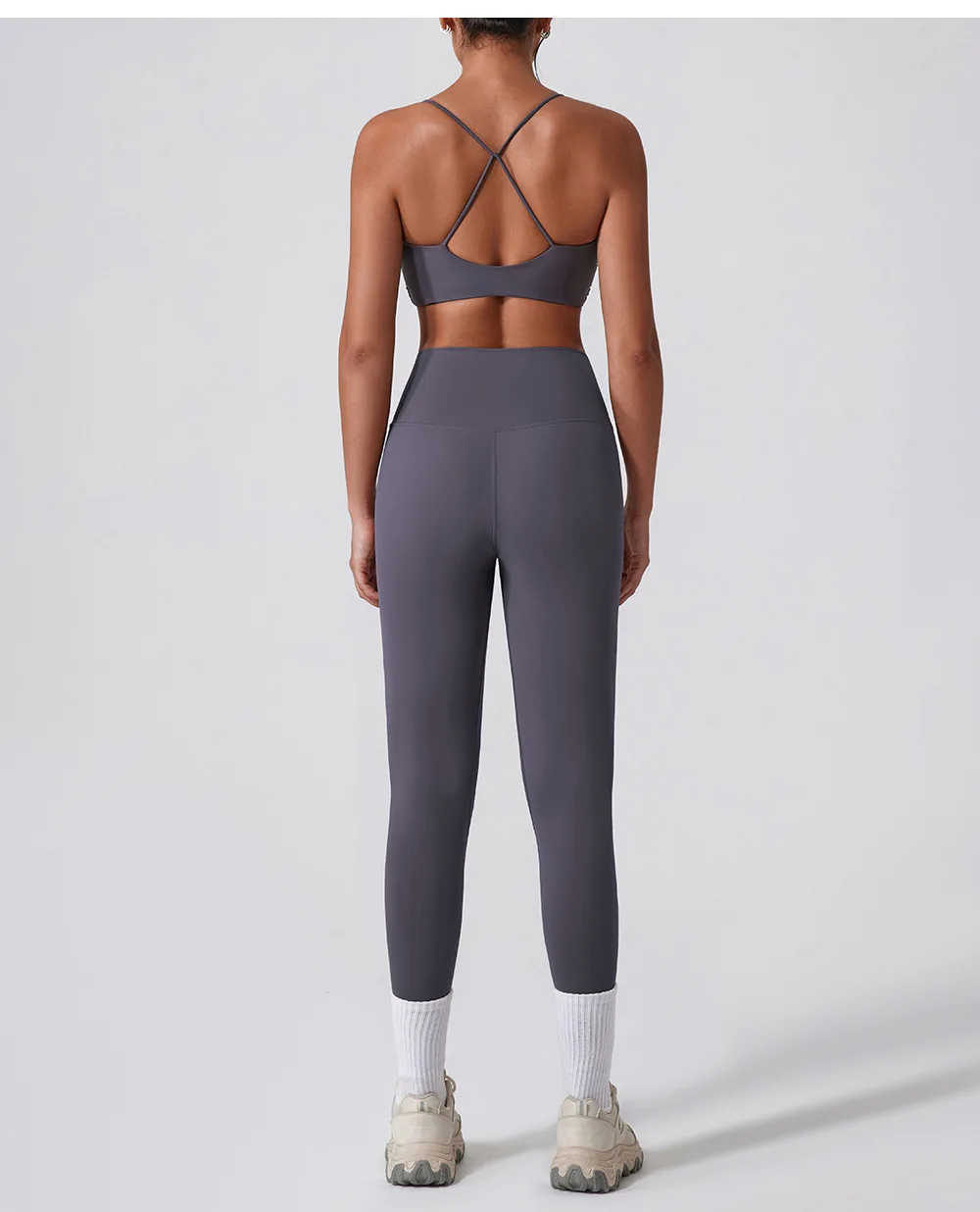 BASHAsports New sexy yoga clothing set moisture wicking sweat instant dry beauty back fitness running two-piece set