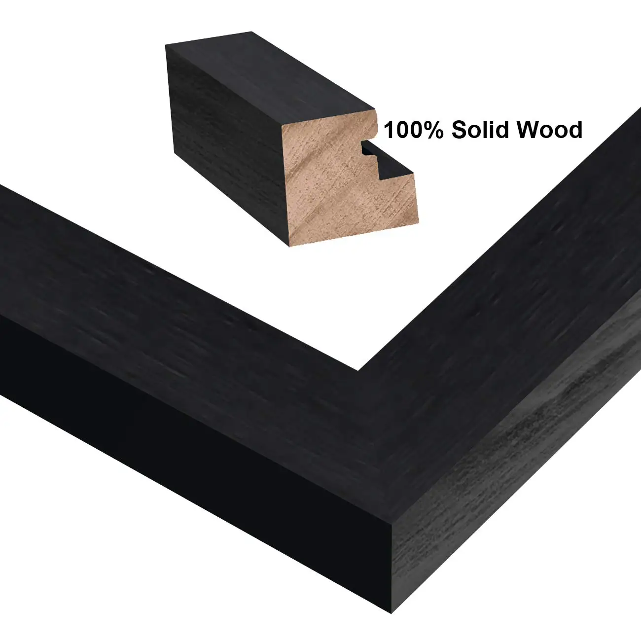 A1 A2 A3 A4in Black Picture Frame Wooden Photo Frame for Home Decoration