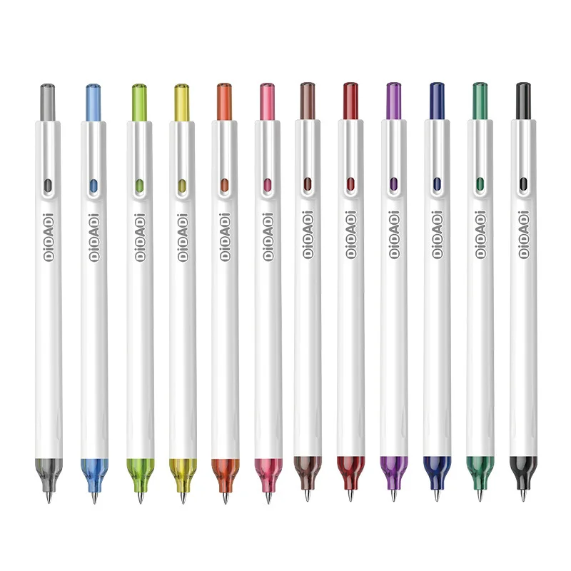 Colorful Gel Pens Custom Logo Multicolor Retractable Pen Wholesale OEM Gel Ink Pens