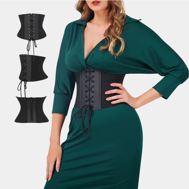 WAISTDEAR Private Label Waist Trainer Compression Central Back Design Corset Stomach Wrap Latex Waist Trainer Waist Wrap