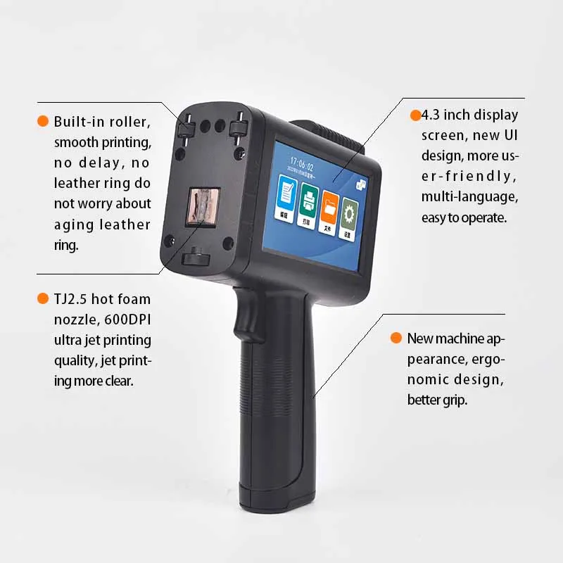 Smart m10 handheld inkjet production expiry date barcode two-dimensional code carton plastic bottle mini hand printer pen