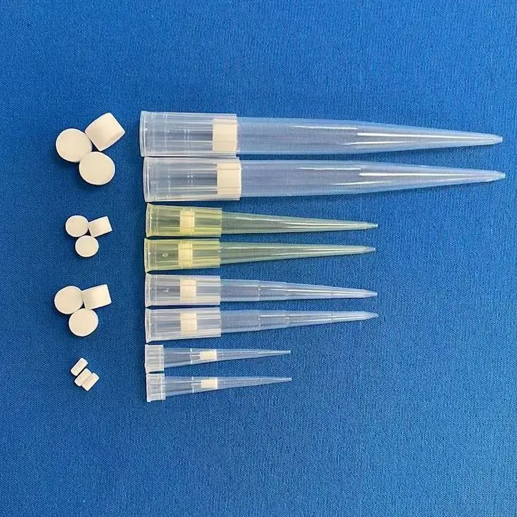 Biolab Medical Grade Polypropylene Box Sterile Long Universal Micro Transparent Long Filter Pipette tip filter 100ul
