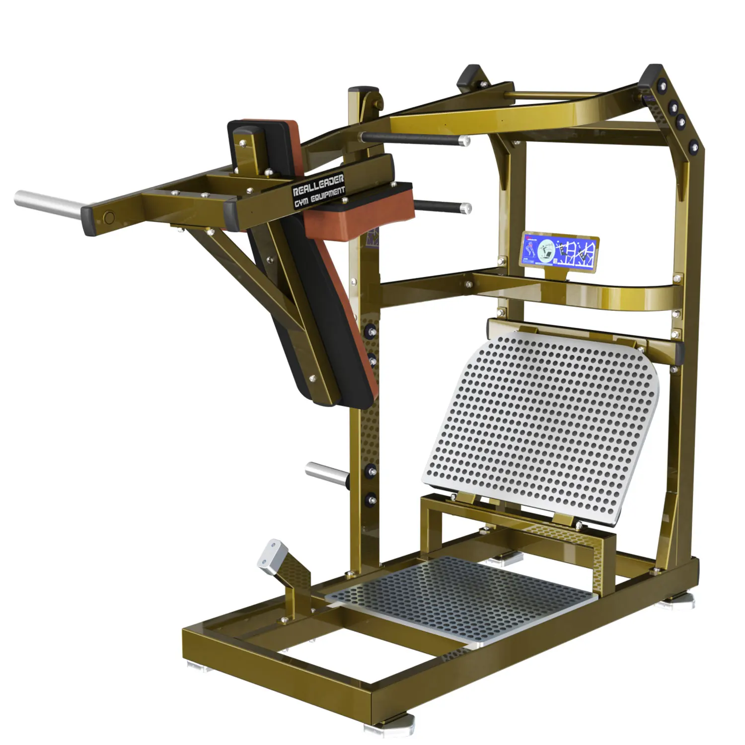Realleader LD2006 Steel plate loaded Pendulum Squat Leg Exercise Gym Equipment Hammer strength